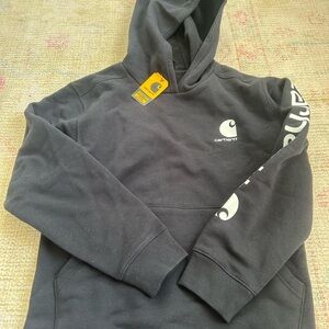 Carhartt Black and White Logo Hoodie